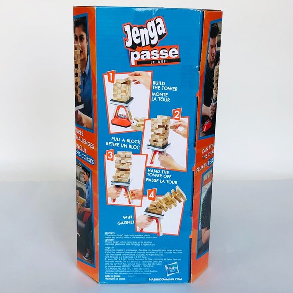 Jenga Pass Hasbro Stacking Games New in Box For Age 8+ - Picture 9 of 12